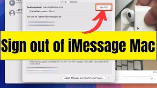 How to Sign out of iMessage on Mac, MacBook Pro, Air