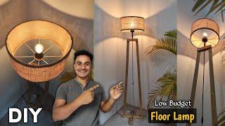 Make a Floor Lamp at Home || Low Budget DIY