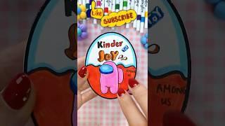  DIY Among Us Kinder Joy | 手作りペーパー | 직접 만드는 종이󠁧󠁢󠁥󠁮󠁧󠁿 #paperdiy #diy