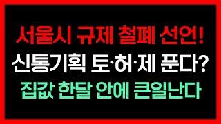 서울시 토지거래허가구역 해제 본격 추진? 정비사업 및 규제 완화 정책은 계속 나올 것! 25년 주임사, 주택 수 제외 개정 된 법 확인하고 투자가치 치솟을 서울의 이곳을 선점하라!