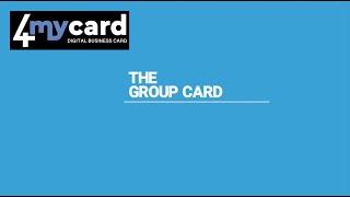 4MyCard Digital Business Card - Group Card / My Groups Tutorial