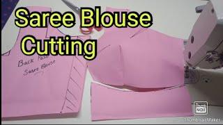 saree blouse cutting tutorial for beginners malayalam blouse cutting easy method with theory