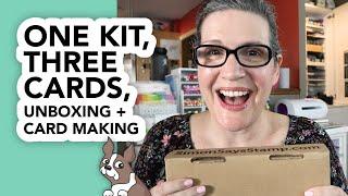 One Kit, Three Fun Cards! (unboxing and card making tutorial!)