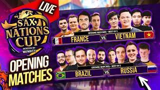 SAX NATIONS CUP MAIN EVENT France vs Vietnam | Brazil vs Russia #ageofempires2 #aoe2 (19-10-24)