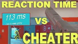 Reaction Time Youtuber Destroys Cheater!