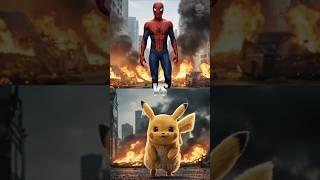 Spiderman vs Pikachu, Sonic, Mario, Luigi, Doraemon