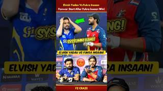 Elvish Yadav Vs Fukra Insaan Fanwar| Fukra Insaan Win Elvish Yadav Ecl #trending #biggboss #shorts
