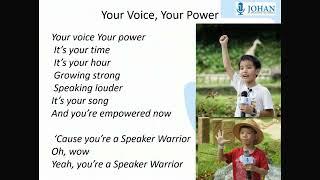 Speaker Warrior Song _ Short Version | Johan Speaking Academy | Your Voice Your Power|PublicSpeaking