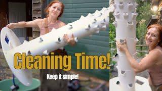 How to Clean Your Hydroponic Towers for Fall: Simple, No-Fuss Method