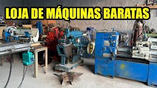 LOJA DE MÁQUINAS USADAS TORNO FURADEIRA MARCENARIA INDUSTRIAL