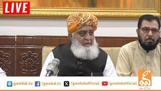 LIVE | JUI-F Leader Maulana Fazl Ur Rehman Important Press Conference | GNN