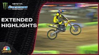 Supercross 2024 EXTENDED HIGHLIGHTS: Round 13 in Foxborough | 4/13/24 | Motorsports on NBC