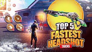 Top 5 Secret Headshot Trick For M1887 Ump & Desert Eagle  || One Tap Headshot Trick || Free Fire #2