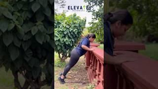 Getting stronger with incline push-ups in the best gym there is: nature! 