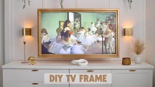 DIY TV FRAME I TV Wall Construction series Part 3