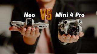 大疆DJI Neo VS Mini 4 Pro | 哪个是你心目中最佳小型无人机呢？