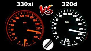 2006 BMW E90 330xi vs. 2006 BMW E90 320d Stage1 vs