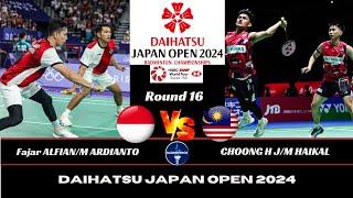 Fajar ALFIAN/M ARDIANTO (INA) vs CHOONG H J/M HAIKAL (MAS)[MD]R 16 | DAIHATSU Japan Open 2024