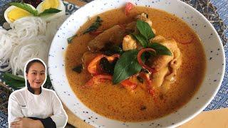 Thai Curry • How To Make Thai Red Curry Chicken (紅咖哩雞肉) |ThaiChef Food