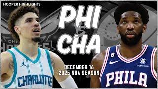 Philadelphia 76ers vs Charlotte Hornets Full Game Highlights | Dec 16 | 2025 NBA Season