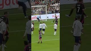 Carlos Tevez treating Soccer Aid like the Champions League!