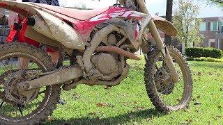 Powerwash Extremely Muddy Dirtbike!