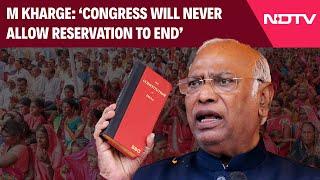 Mallikarjun Kharge News | Congress Will Never Allow Reservation To End, Says Party President