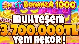 SWEET BONANZA 1000  YENİ SLOT OYUNU  3.7MİLYON YENİ REKOR GELDİ 1000X FIRTINASI MUHTEŞEM KAZANÇ