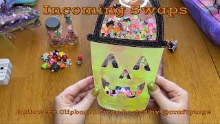 Incoming Halloween Swap from @craftymomoftwo2 & @sheanna4242