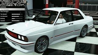 GTA 5 - Past DLC Vehicle Customization - Ubermacht Sentinel Classic (BMW E30 M3)