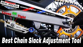 The Best Motorcylce Chain Slack Adjustment Tool by BPA-Racing