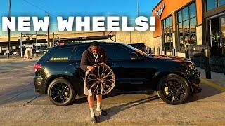 I PUT 22's ON MY JEEP TRACKHAWK | OMAR'S WHEELS AND TIRES IN DALLAS!!