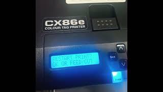 POUCH PRINTING ON DTM CX 86e clour laser tag printer