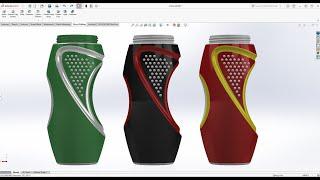 Solidworks Tutorial – Solidworks surface modeling of 3d bottle – solidworks Advance surface