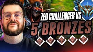 CHALLENGER ZED VS 5 BRONZES ! STUFF BRUISER !