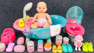 73 Minutes Satisfying with Unboxing Baby Bathroom Toy Collection, Cute Doll Bathtub | Toys ASMR