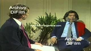 Mario Sapag en sketch imitando a Carlos Saul Menem 1989