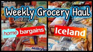 HOME BARGAINS/ICELAND FOOD HAUL & A FEW EXTRAS! 