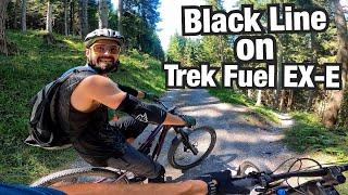 BLACK LINE ON A TRAIL E-bike! Trek Fuel Ex-e 9.7