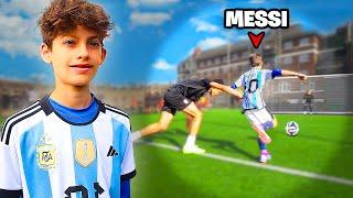 Beat Kid Messi At Football = Win $1,000