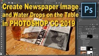 REPLACE AN IMAGE IN PHOTOSHOP, AND CREATE WATERDROPS IN PHOTOSHOP CC 2019