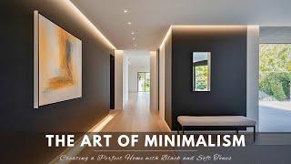 The Art of Minimalism: Creating a Perfect Home with Black and Soft Tones