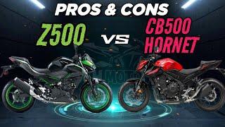 2024 All New Kawasaki Z500 ️ All New Honda CB500 Hornet | Specs Comparison | Pros and Cons