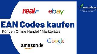 EAN Codes für den Online Handel | Marktplätze Amazon ,Ebay etc.