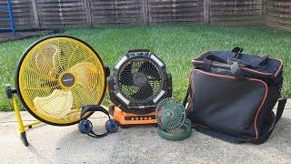 Glamping Ideas | Portable Rechargeable Fan | Family Camping