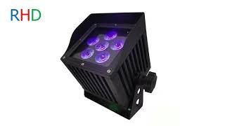 Wireless Dmx & Wifi Led Waterproof 6X18W Battery Uplighters Outdoor