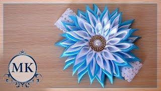 Повязка с цветком. МК. / DIY. Kanzashi. Headband.