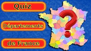 Quiz des départements de France - 30 départements.