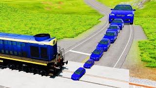 Resizable ETK 800 Big & Small Cars Mods vs Train - BeamNG.Drive