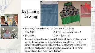 What’s happening at Sewing Concepts this week?